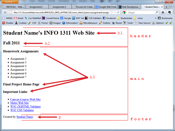 Home Page Example