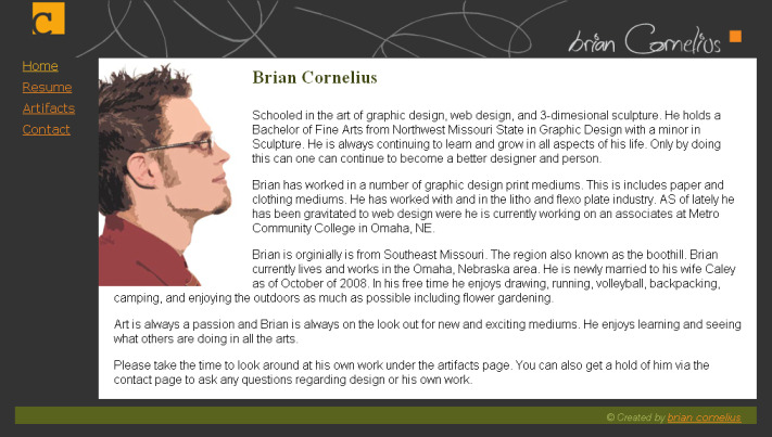 Student 1 Home page